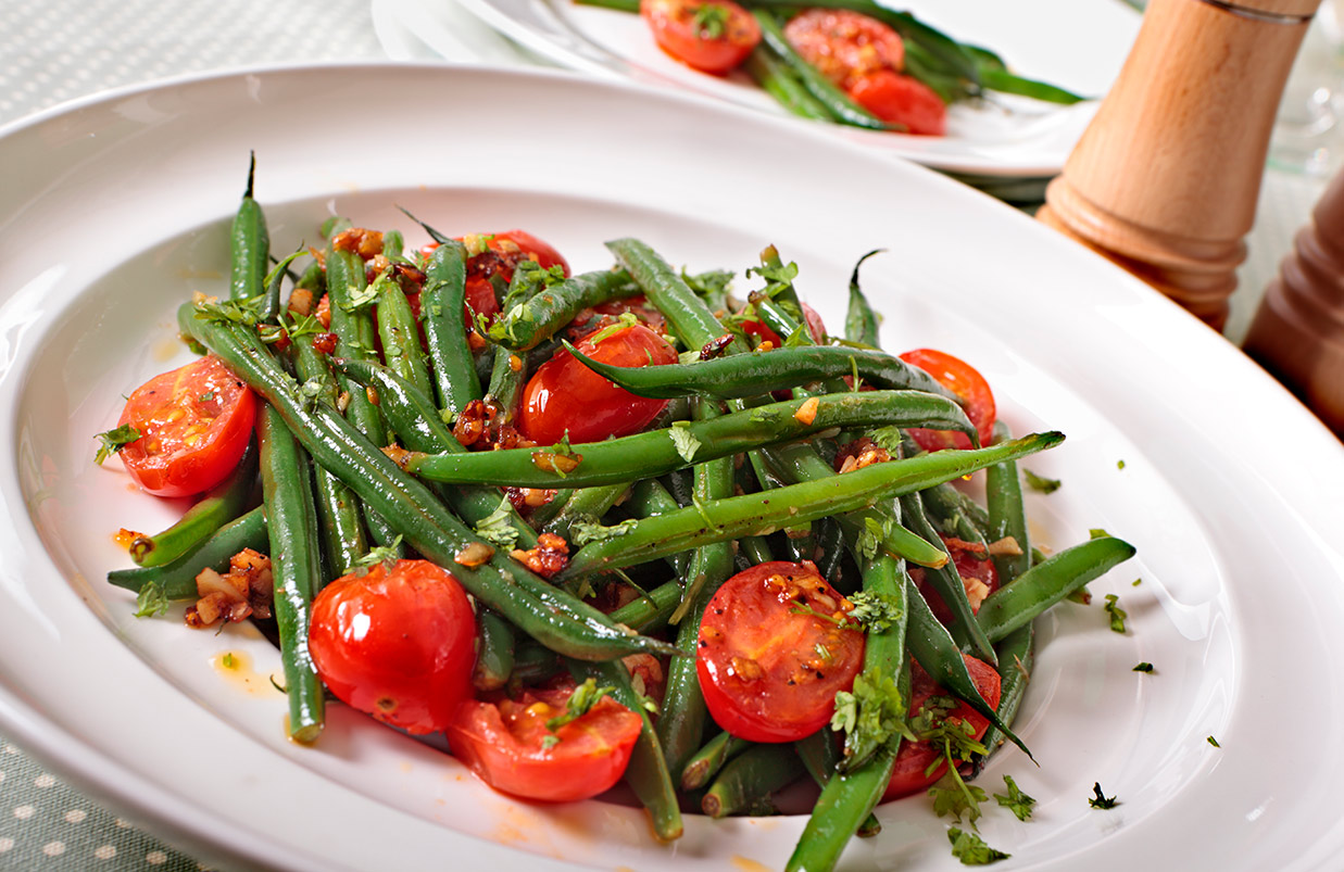 Fagiolini in padella con pomodorini e peperoncino - Bonduelle