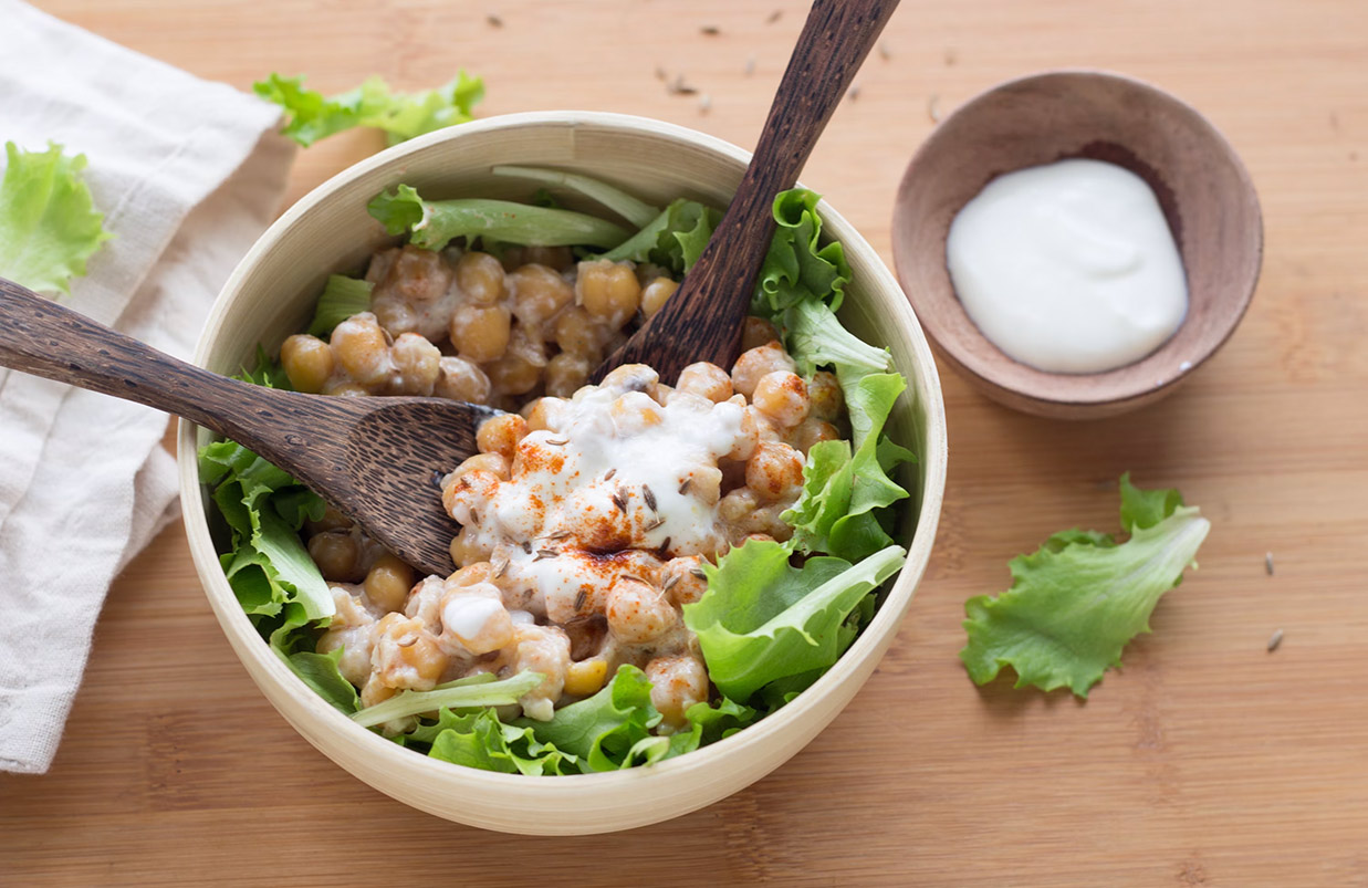 Insalata aromatica con ceci e salsa tzatziki - Bonduelle