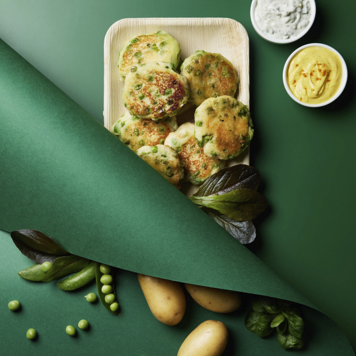 Polpette di piselli e patate