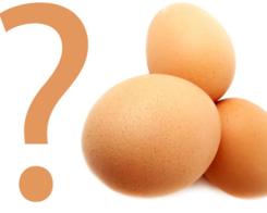 Кількість калорій в яйцях і похідних продуктах яєць