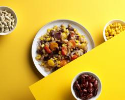 Succotash con mais e fagioli