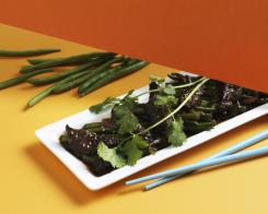 Fagiolini saltati con sesamo, tofu o carne