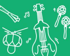 Gemüse-Musik aus Gemüse-Instrumenten
