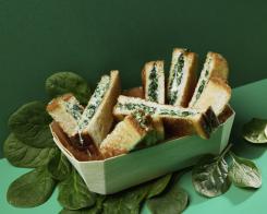 Croque Monsieur con spinaci e formaggio di capra