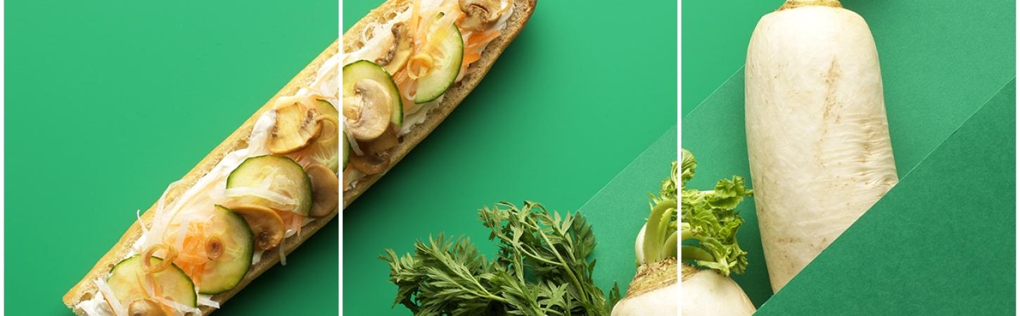 Rețetă ușor de gătit: Banh mi cu ciuperci champignon