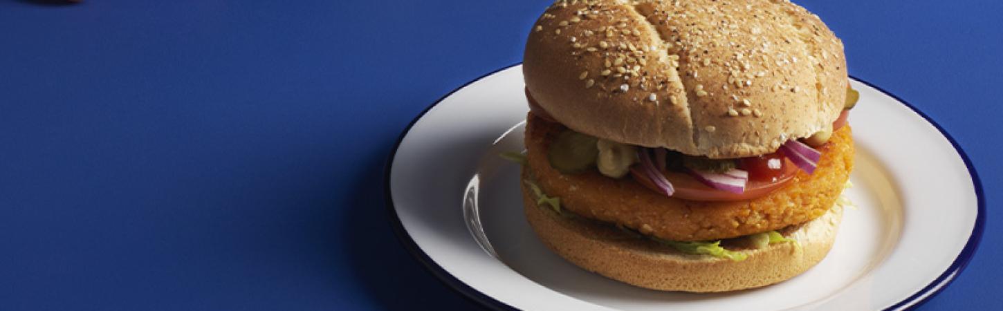 Burger di lenticchie rosse e cavolfiore