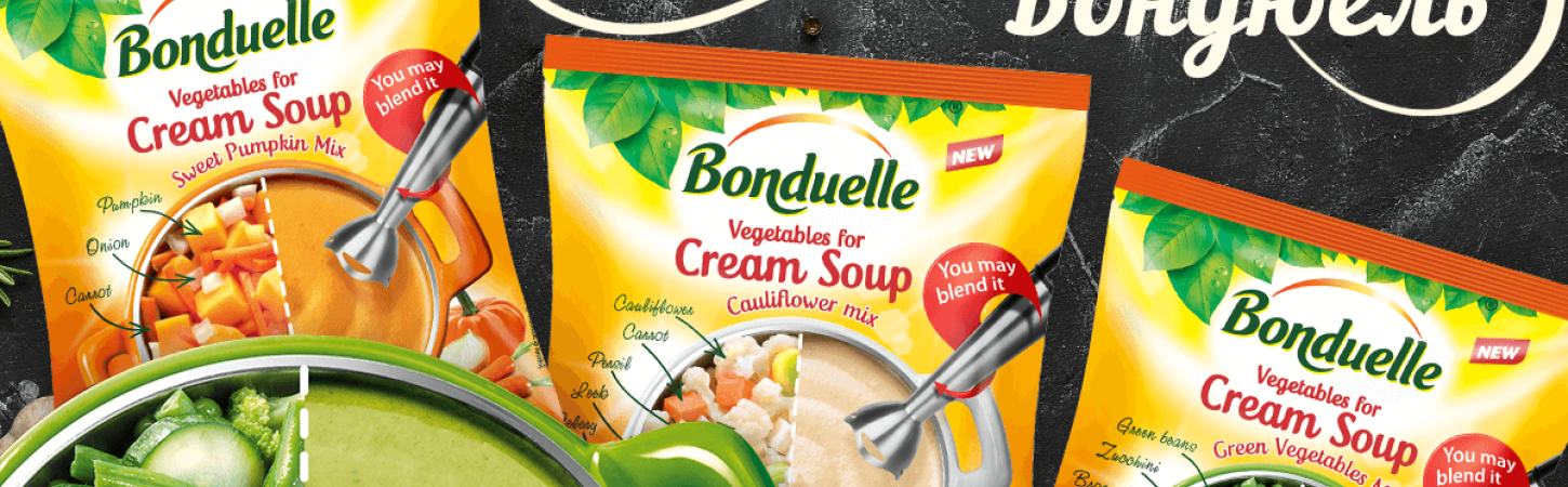 Овочеві крем-супи Бондюель