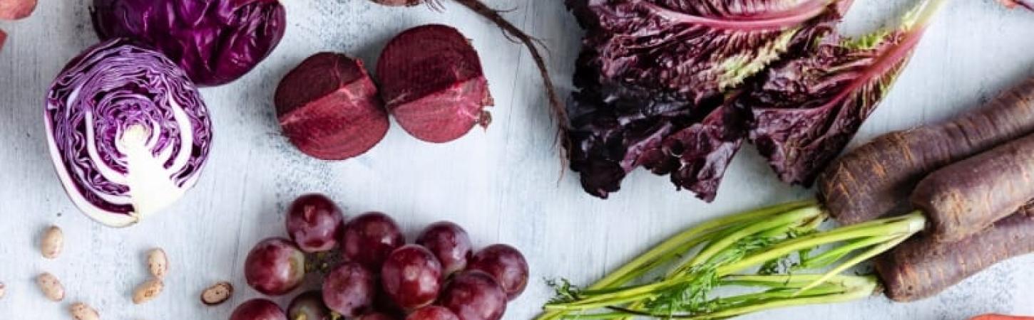 Фіолетові овочі та фрукти