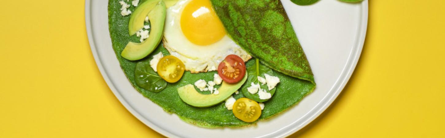 Pancake agli spinaci