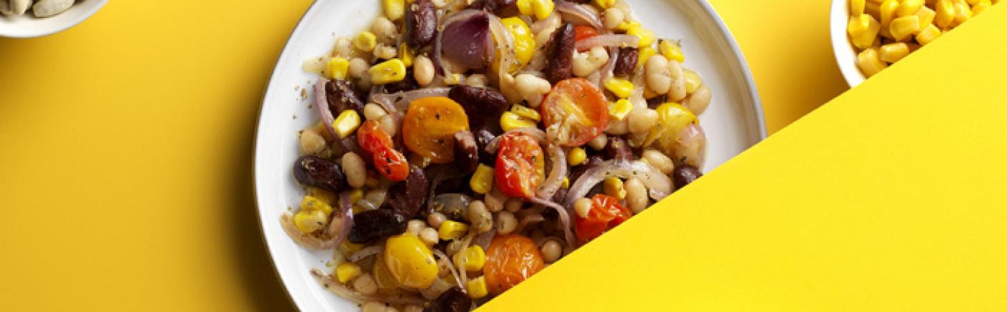 Succotash con mais e fagioli