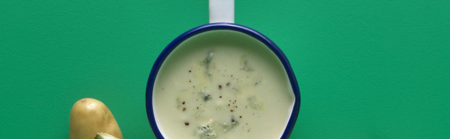 Zuppa di gorgonzola e sedano