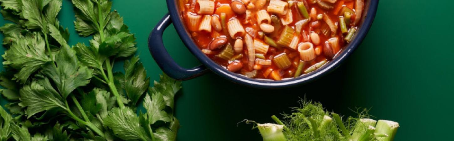 Minestrone veloce con fagioli