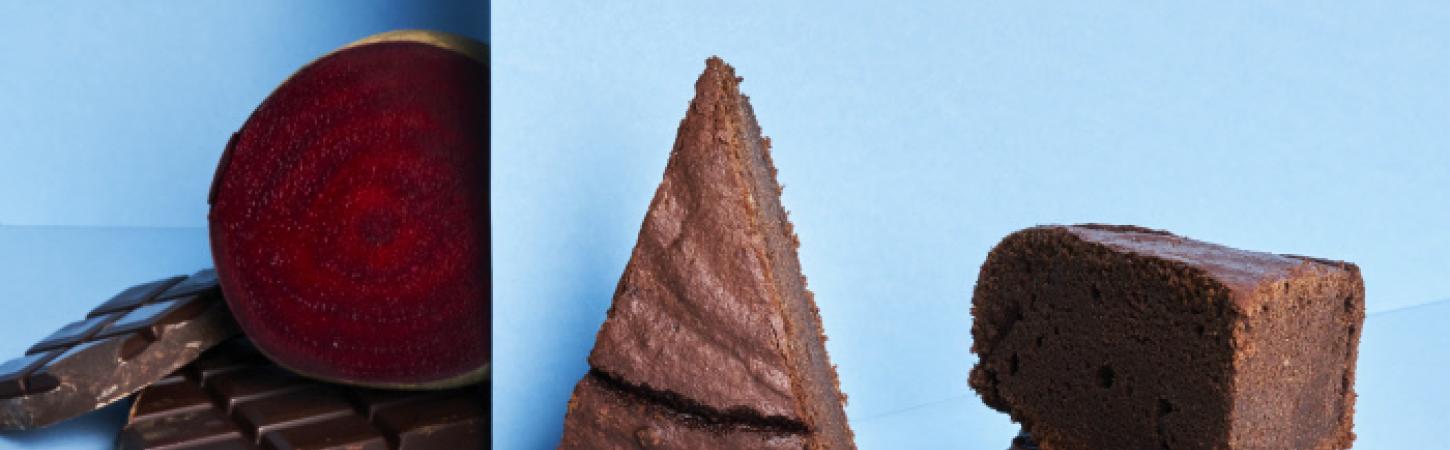 Torta al cioccolato e barbabietole