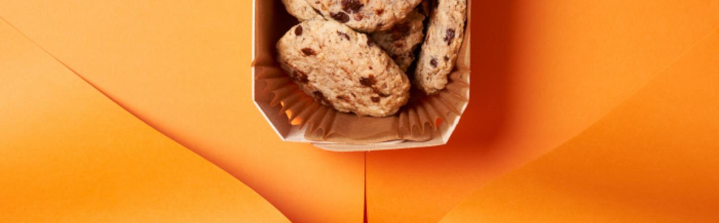 Biscotti al cioccolato con lenticchie