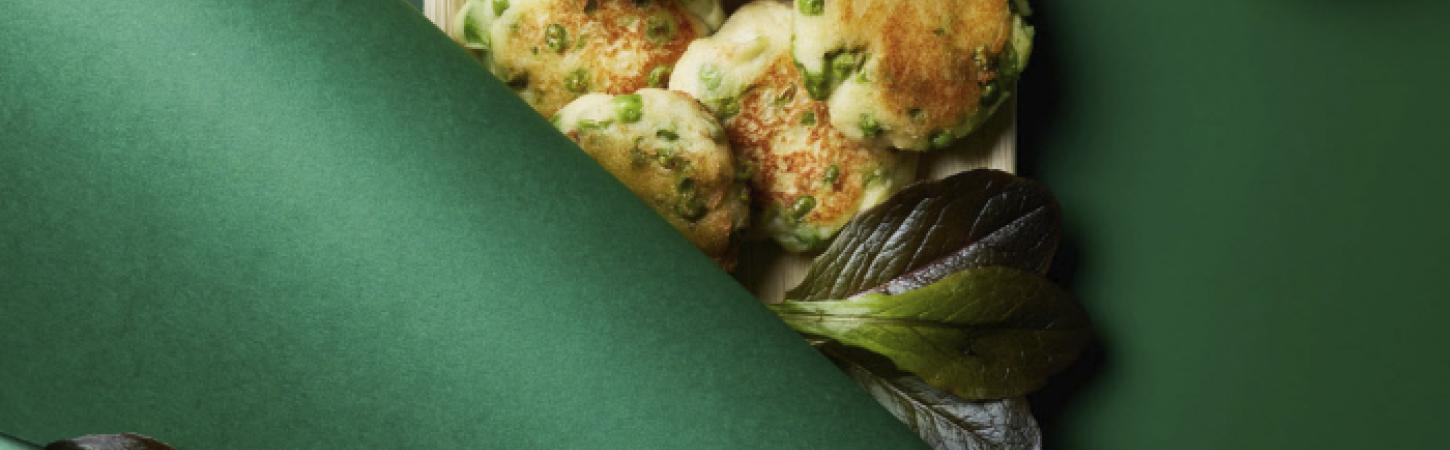 Polpette di piselli e patate