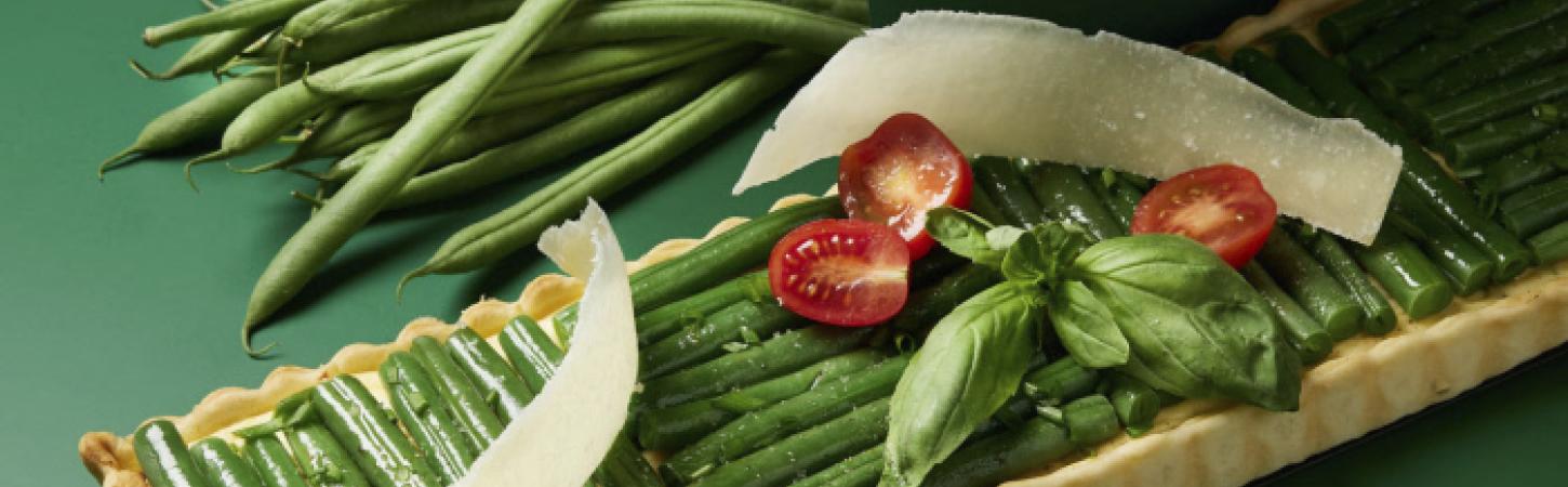 Torta salata con fagiolini
